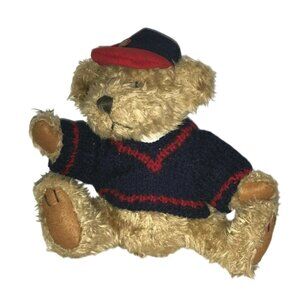 Pickford Brass Button Bears 1996 TULLY Dressed Bear w Hat -CUTE!